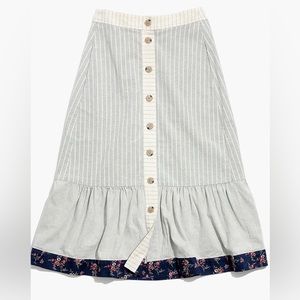 Madewell New Denim Project Skirt with pockets size 16